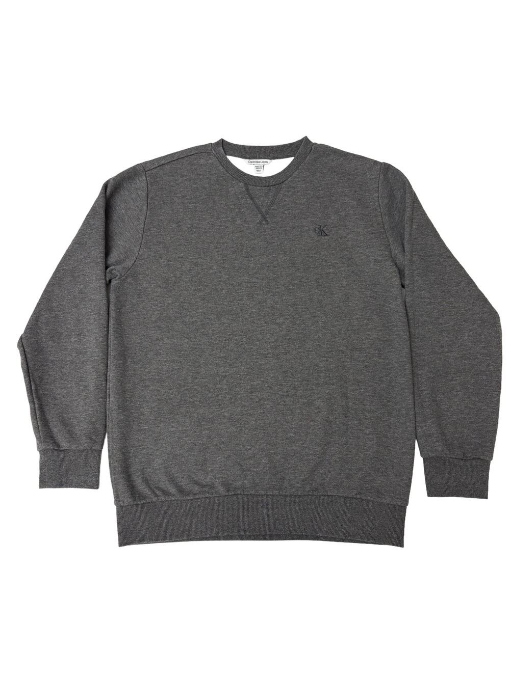 Calvin Klein Jeans Grey Crewneck Sweatshirt XXL (18/20) Embroidered CK Logo